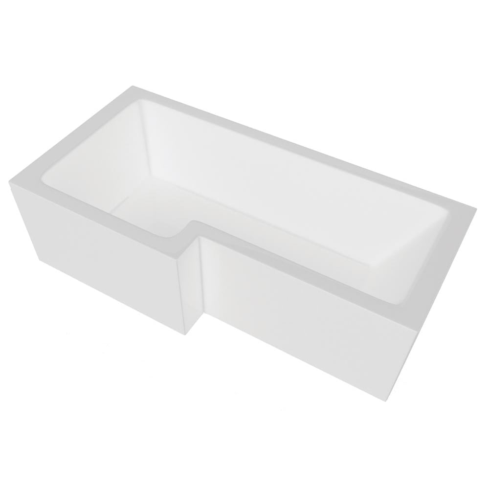 Vermont 'L' Shaped Shower Bath Only (Standard & Superspec) - 1500 & 1700mm