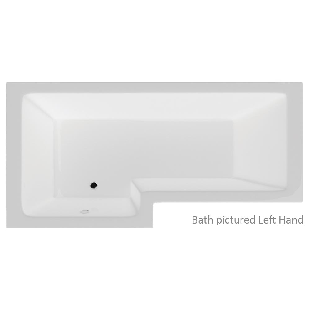 Vermont 'L' Shaped Shower Bath Only (Standard & Superspec) - 1500 & 1700mm - Image 2