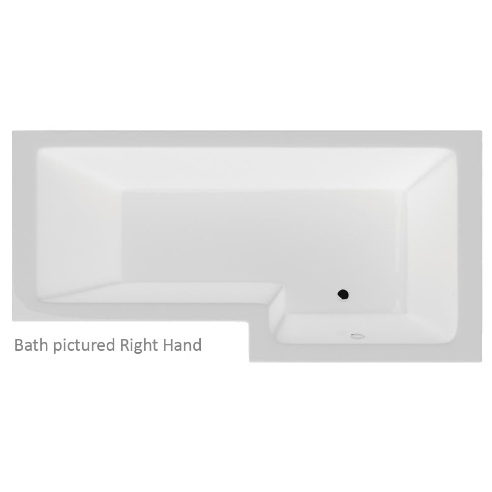 Vermont 'L' Shaped Shower Bath Only (Standard & Superspec) - 1500 & 1700mm - Image 3