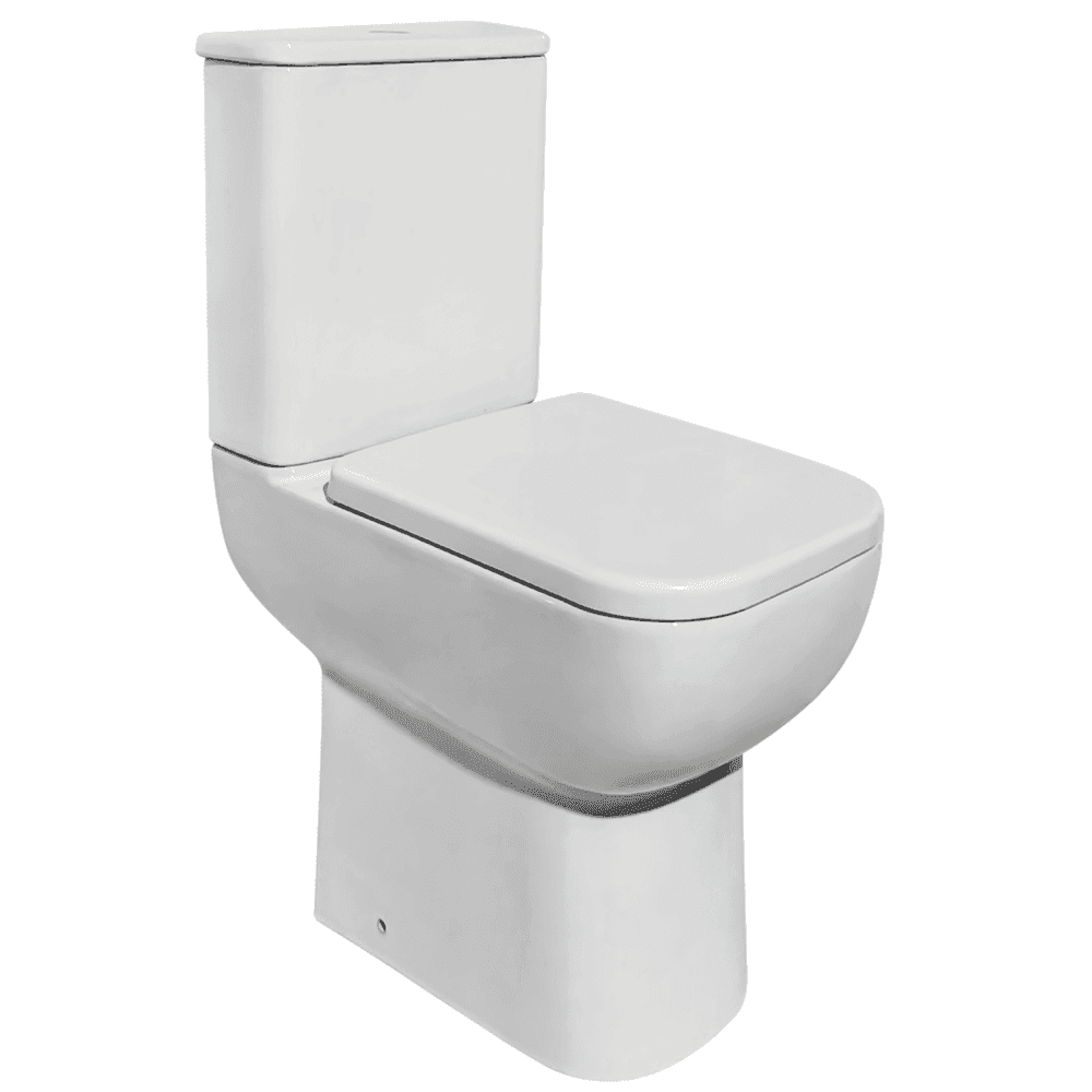 Aveiro Tall Rimless Open Sided WC including Soft Close Seat - Image 2