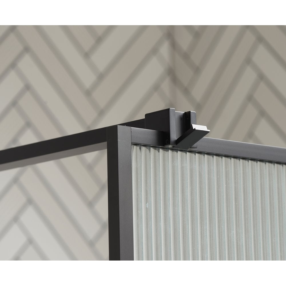 Genesis Deluxe Matt Black Framed Walk-In Panels - Image 5