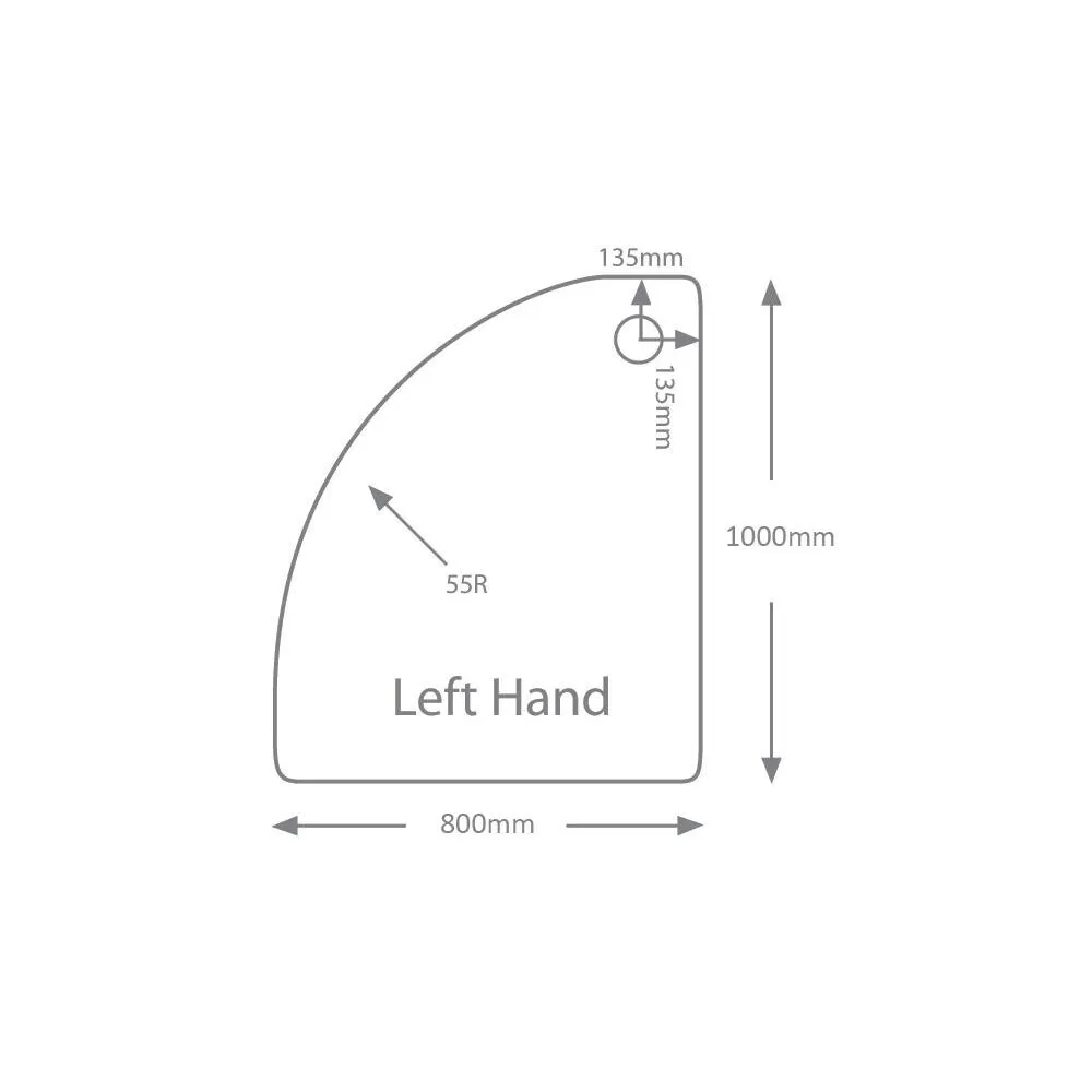 Genesis 40mm Composite Stone Offset Quadrant Trays - Image 2