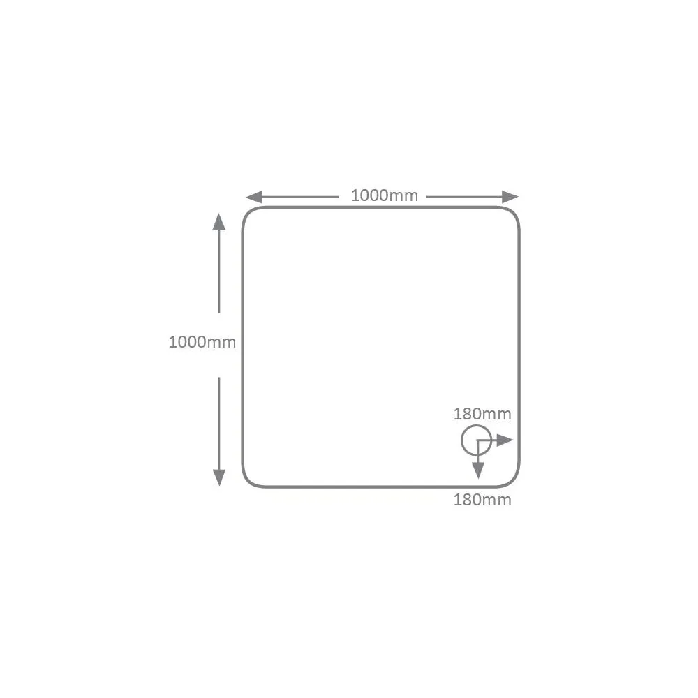 QX 80mm Universal Cast Stone Square Trays - Image 2