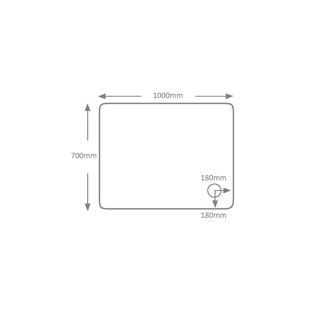 QX 80mm Universal Cast Stone Rectangular Shower Trays - Image 2
