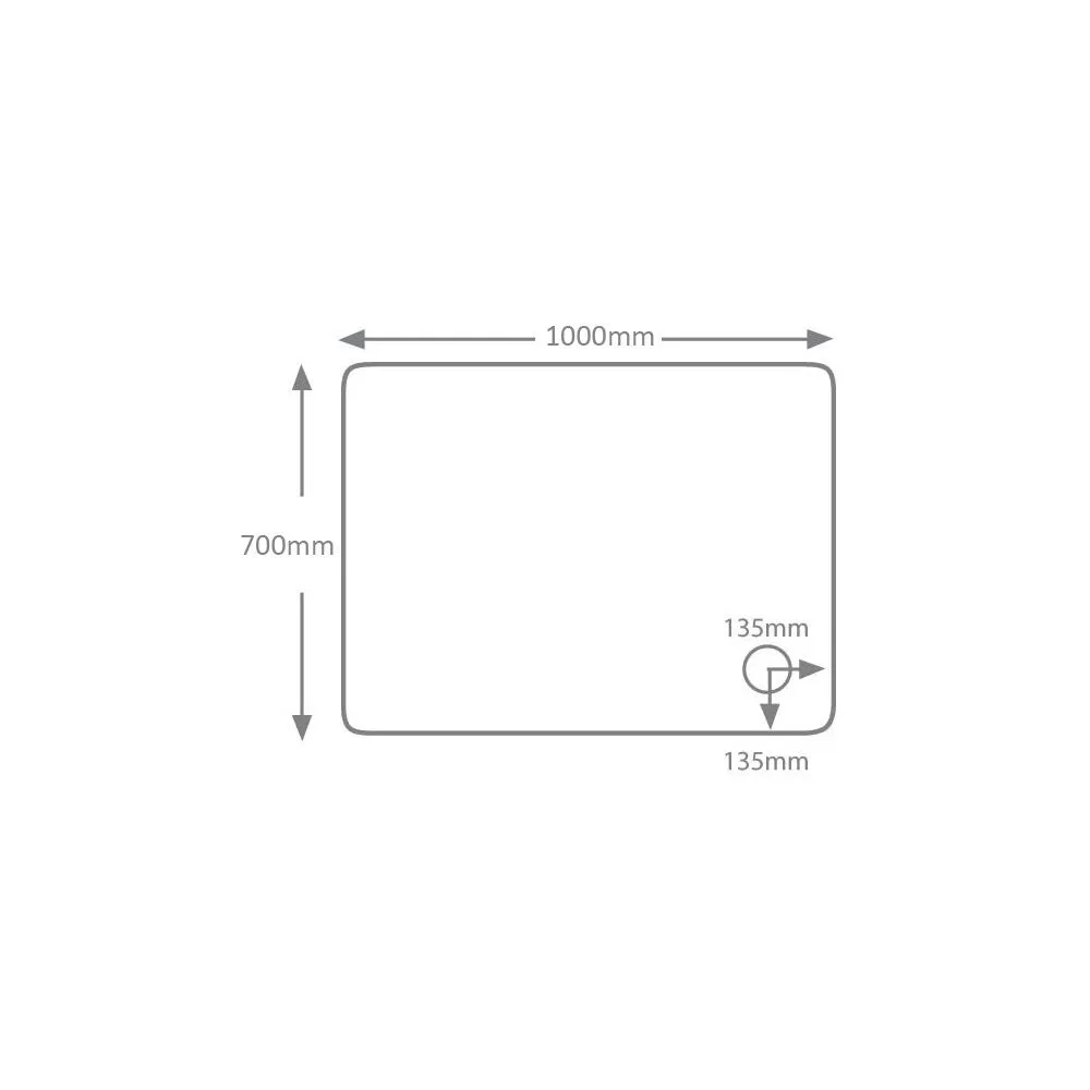 Genesis 40mm Composite Stone Rectangular Tray - Image 2