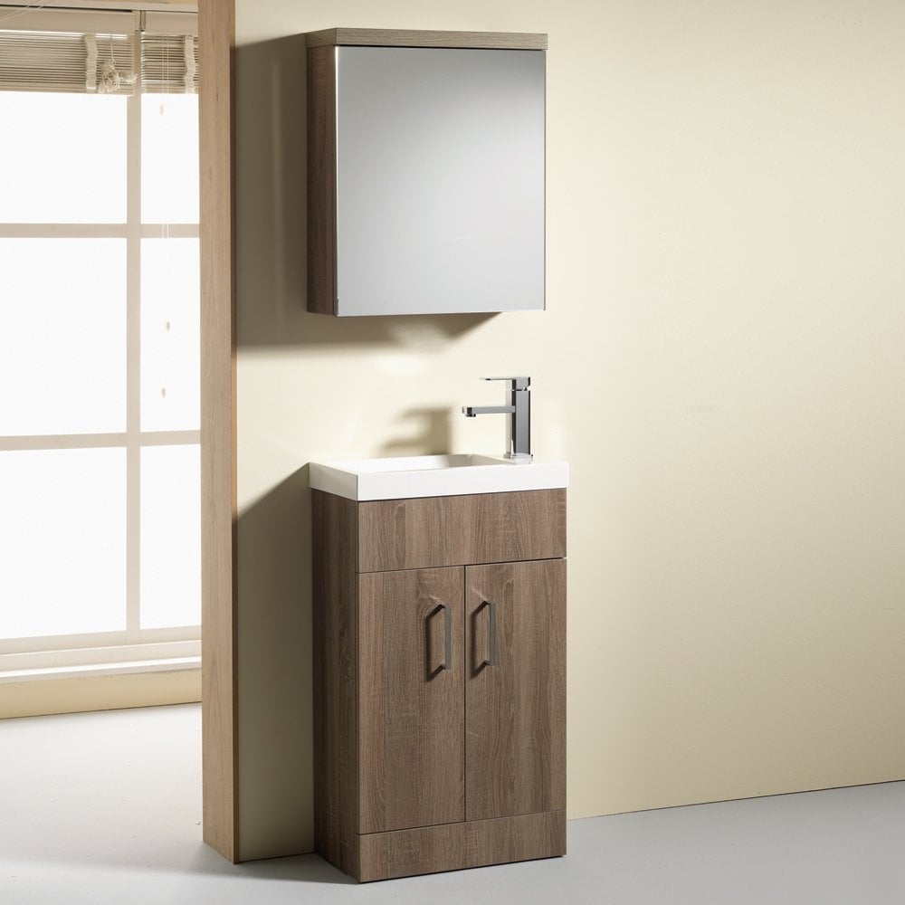 Eden 500 & 600mm Slimline Base Units & Basins - 250mm Depth (can also be used with WC Unit) - Image 2