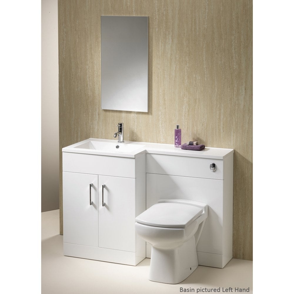 Monica 1000mm & 1200mm 1-Piece Combinations - Gloss White - Image 3
