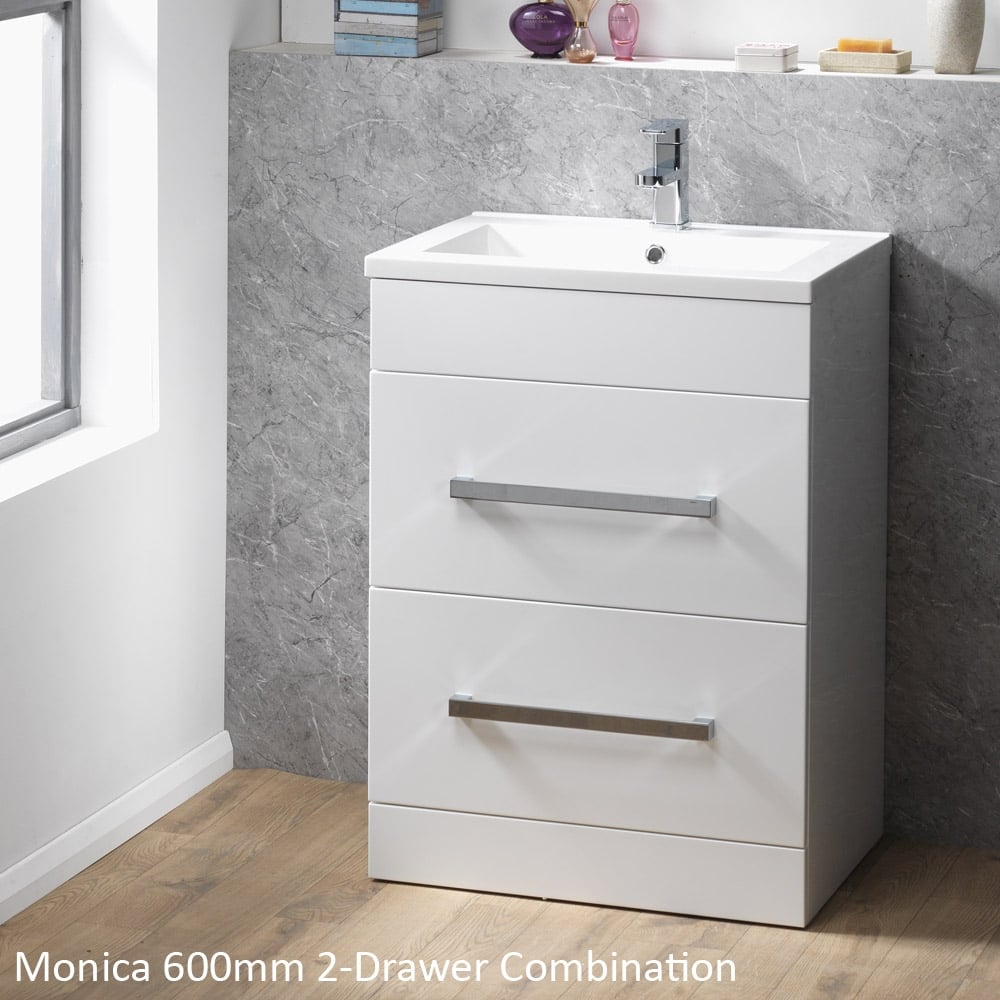 Monica 500mm & 600mm Floorstanding Unit with Drawers - Image 4