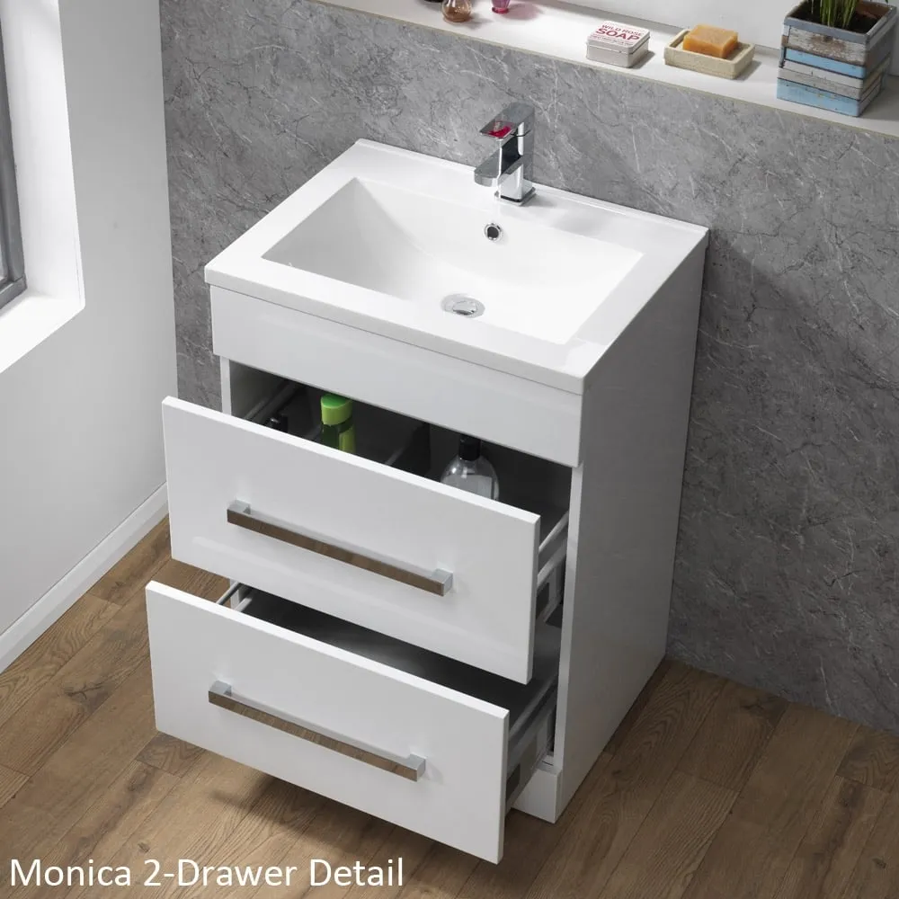 Monica 500mm & 600mm Floorstanding Unit with Drawers - Image 5