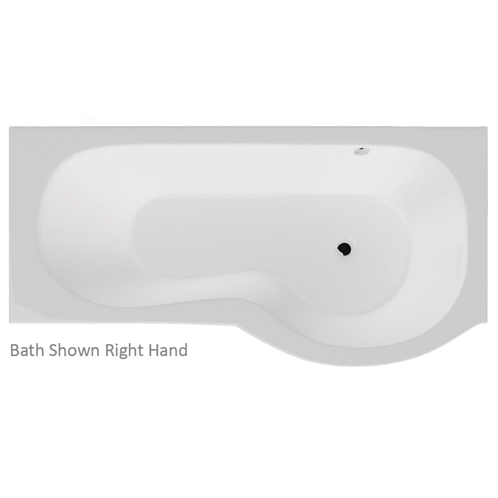 California 'P' Shaped Shower Bath, Screen, Front & End Panel (Standard & Superspec) - 1500 & 1700mm - Image 5