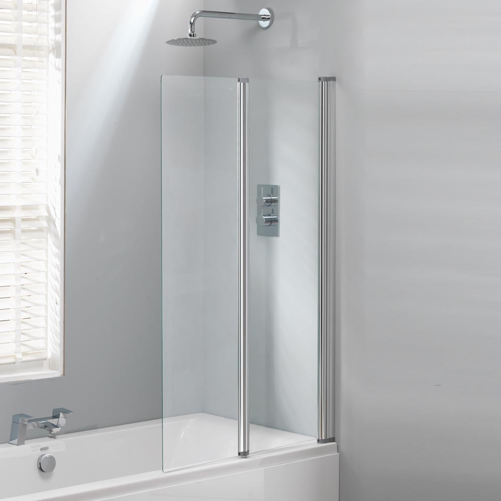 Classic Nouveau 2-Fold Bath Screen - 1400 x 860mm