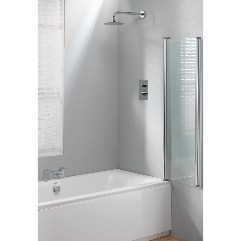 Classic Nouveau 2-Fold Bath Screen - 1400 x 860mm - Image 2