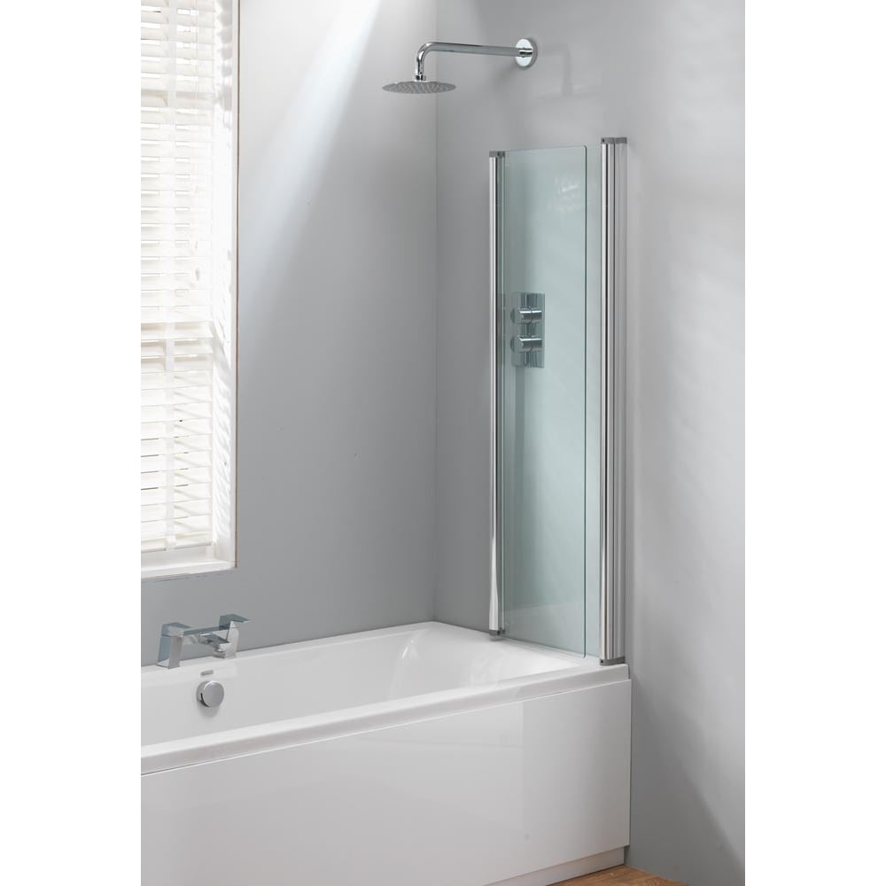 Classic Nouveau 2-Fold Bath Screen - 1400 x 860mm - Image 3