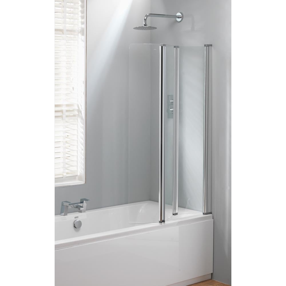 Classic Nouveau 3-Fold Bath Screen - 1400 x 860mm - Image 2