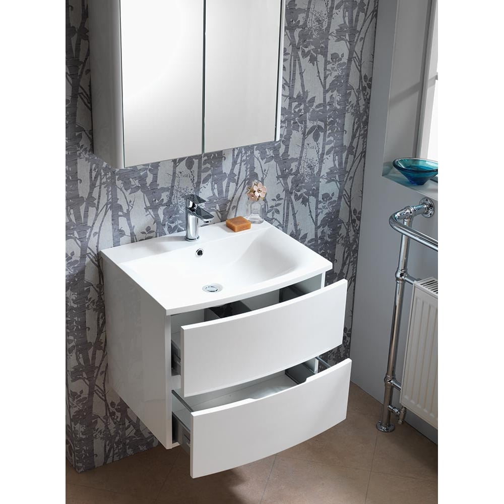 Oregon 600mm Wall-Hung Base Unit & Basin - Image 3