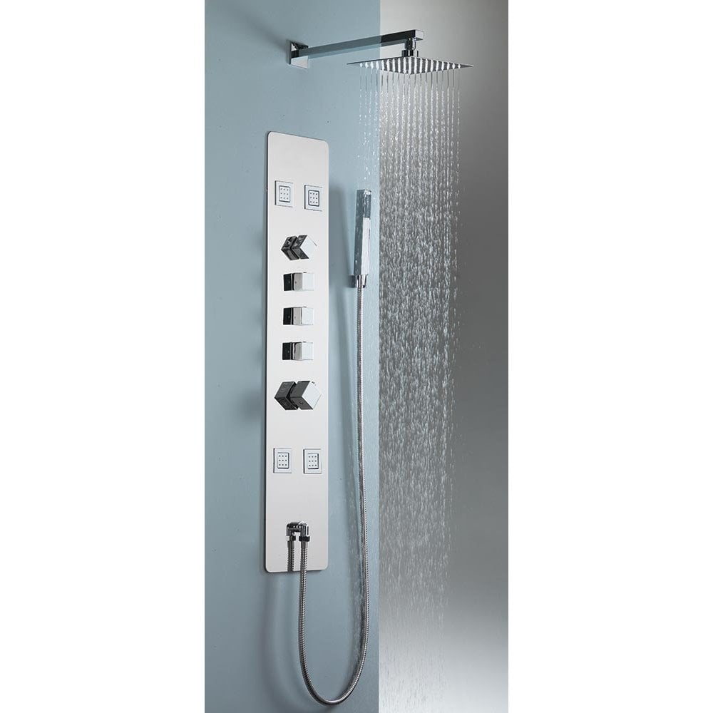 Nevada Recessed Shower Panel with BodyJets & Handheld Shower Kit - Image 2