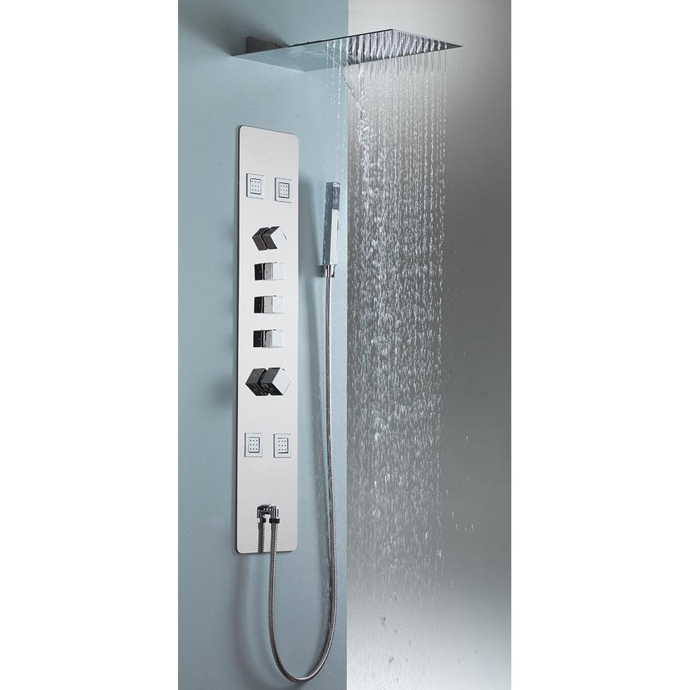 Nevada Recessed Shower Panel with BodyJets & Handheld Shower Kit - Image 4