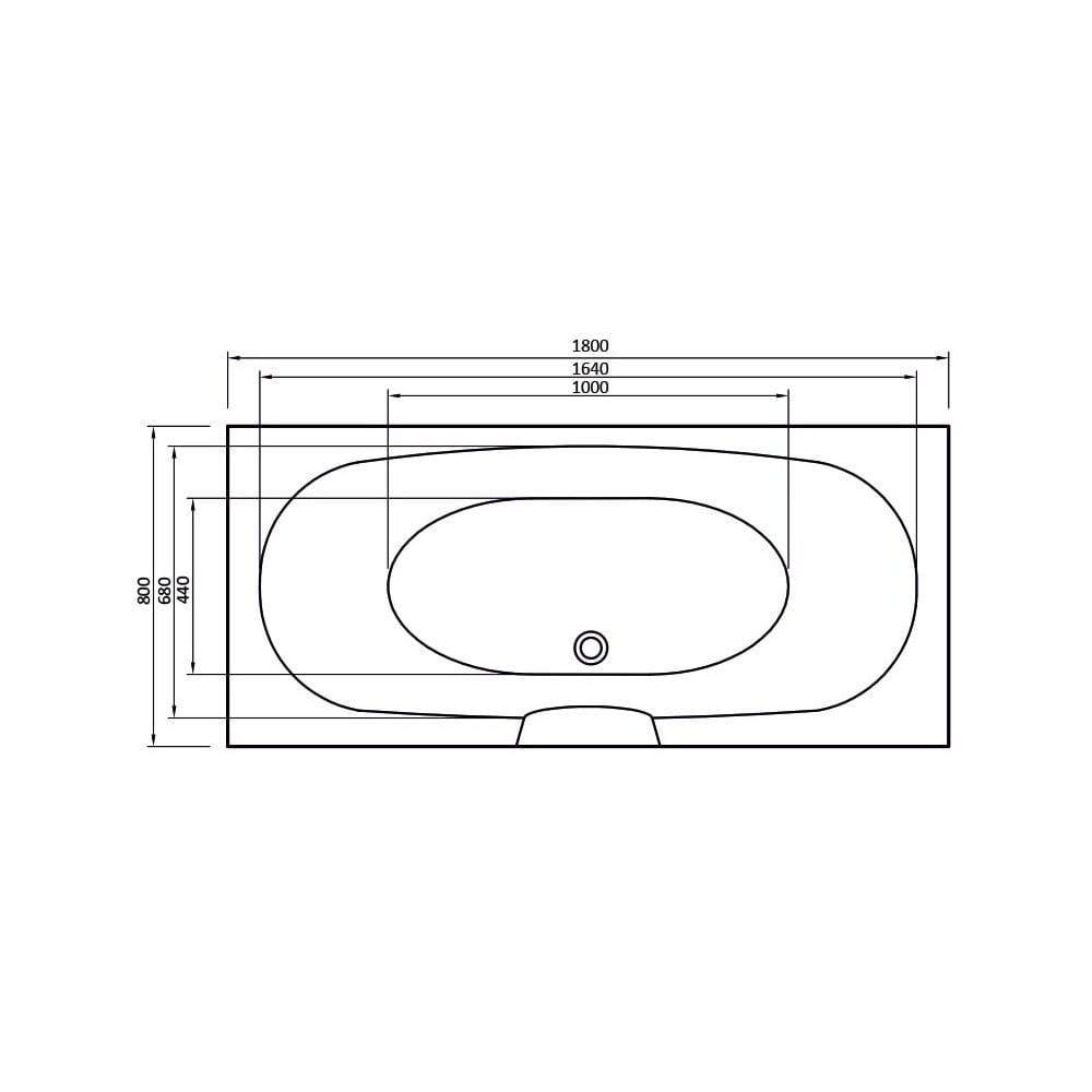 Nebraska Double Ended Bath (Superspec) - 1700 x 750mm & 1800 x 800mm - Image 4