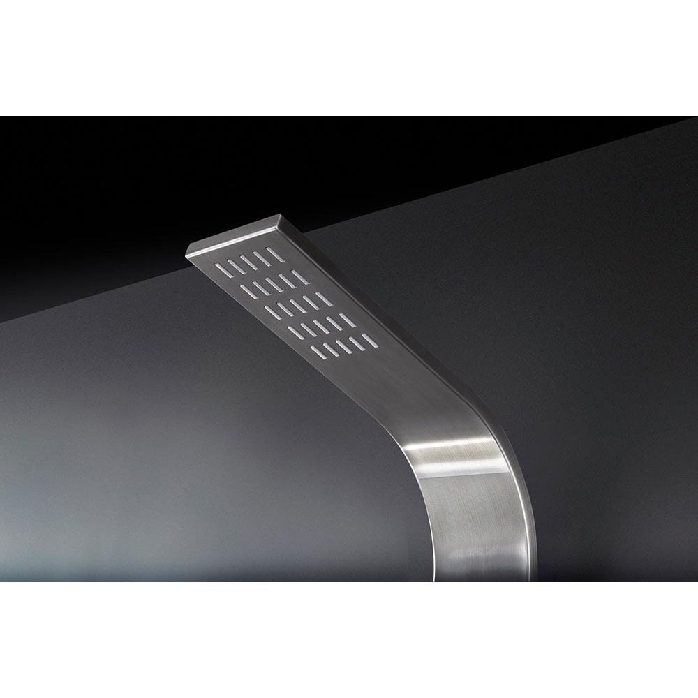 Brescia Shower Column with Curved Rainfall Head, Body Jets & Shower Kit - Image 3