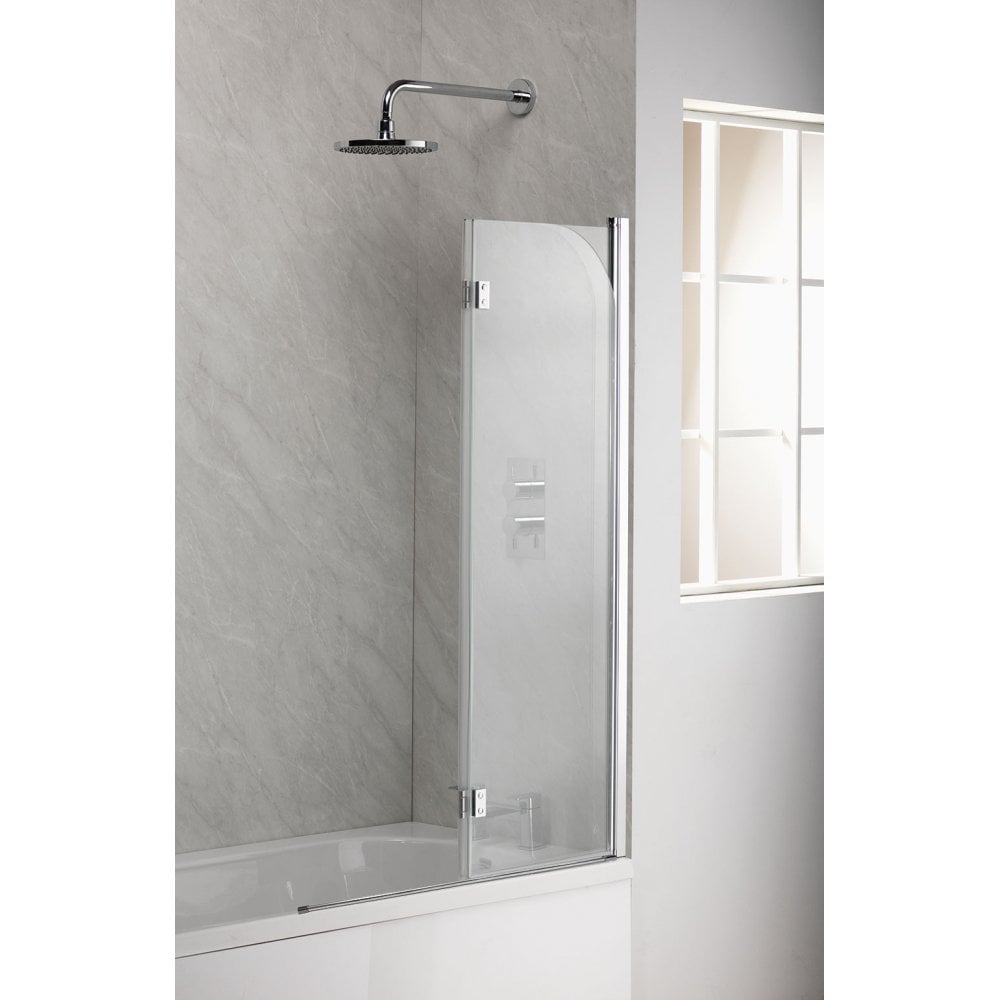 Genesis 2-Fold Curved Bath Screen - 1350 x 900mm - Image 3