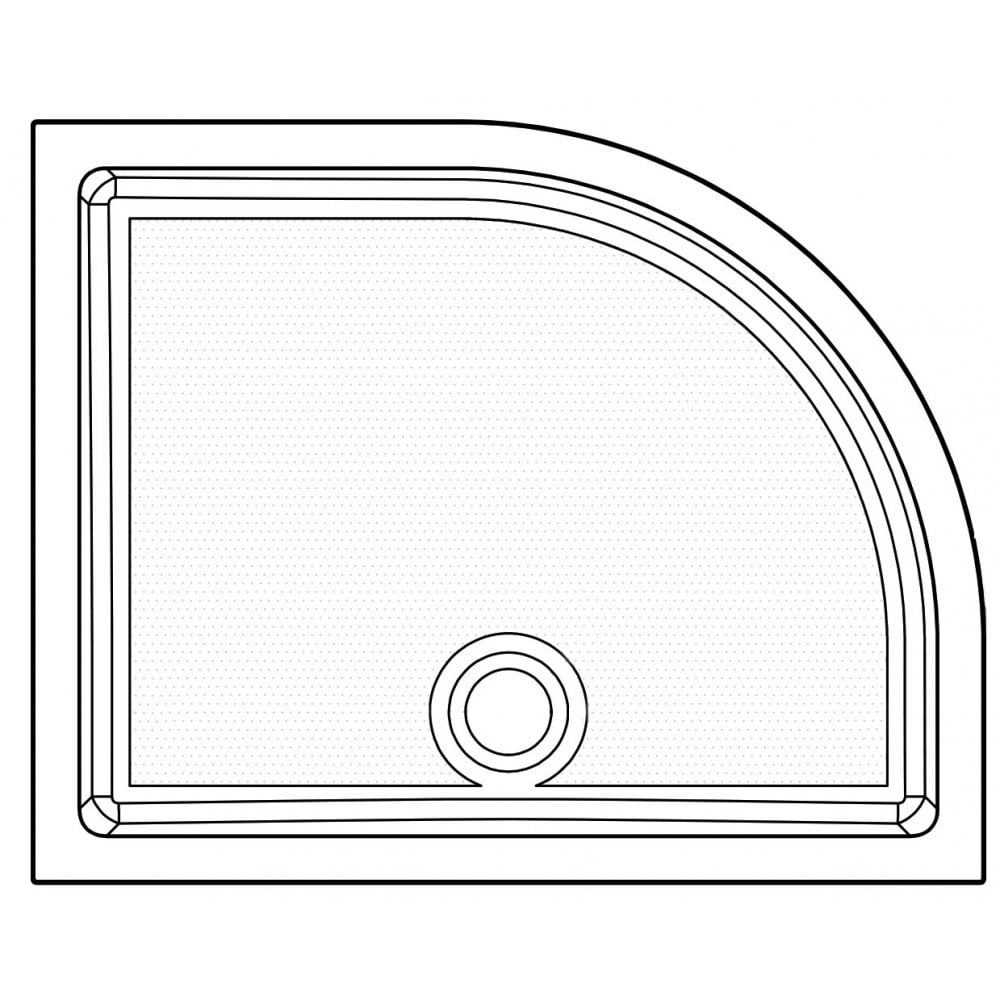 Genesis 40mm Anti-Slip Offset Quadrant Trays