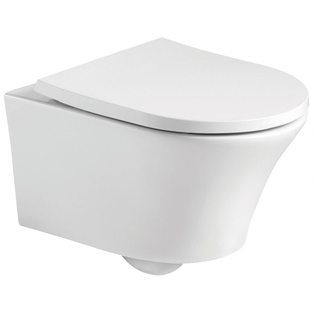 Rimini Rimless Wall-Hung Pan & Soft Close Seat - Image 2
