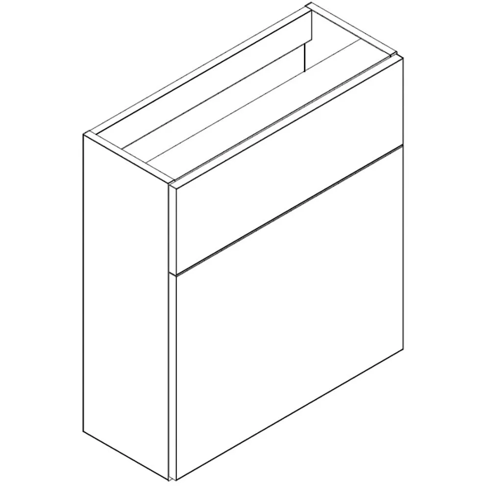 Q-Line 500mm & 600mm WC Base Unit - Slimline 245mm Depth