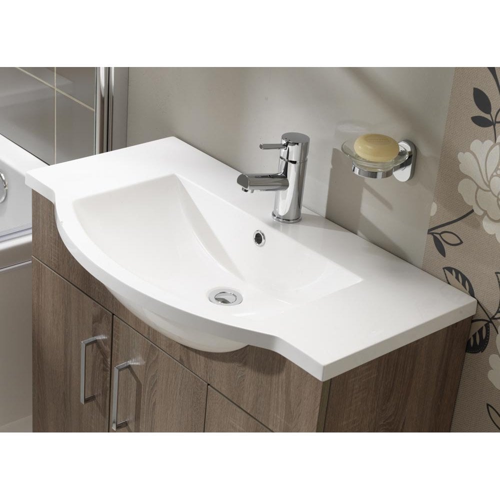 Eden 800mm Base Units & Curved Basin - 350mm Depth - Image 3