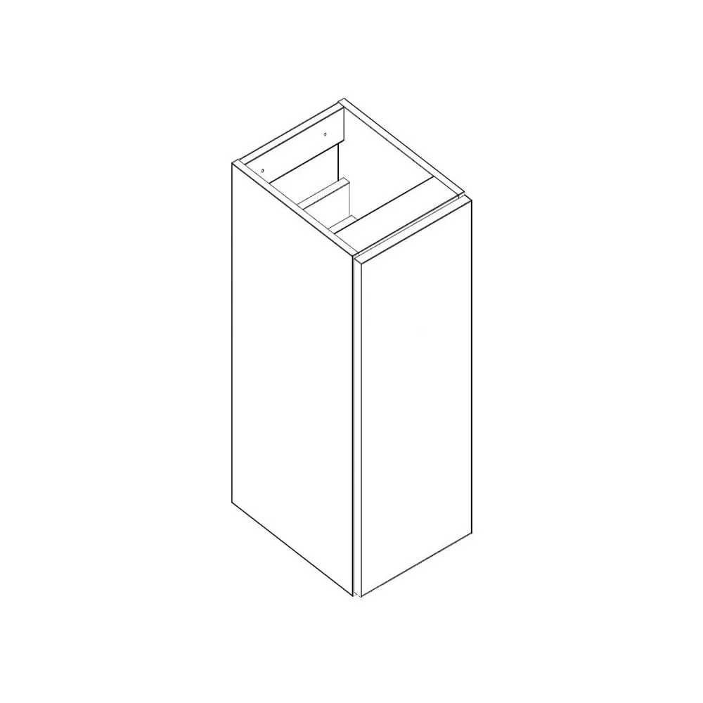 Q-Line 200mm Single Door Base Unit - 345mm Depth