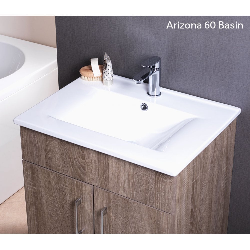 Porto 600mm Base Unit, Basin & Framework - Image 5