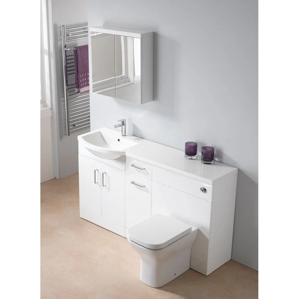 Eden Curved 1500mm 1-Piece Basin Combination - Image 2