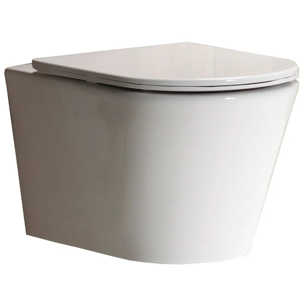 Oregon Rimless Wall-Hung Pan & Soft Close Seat - Image 2