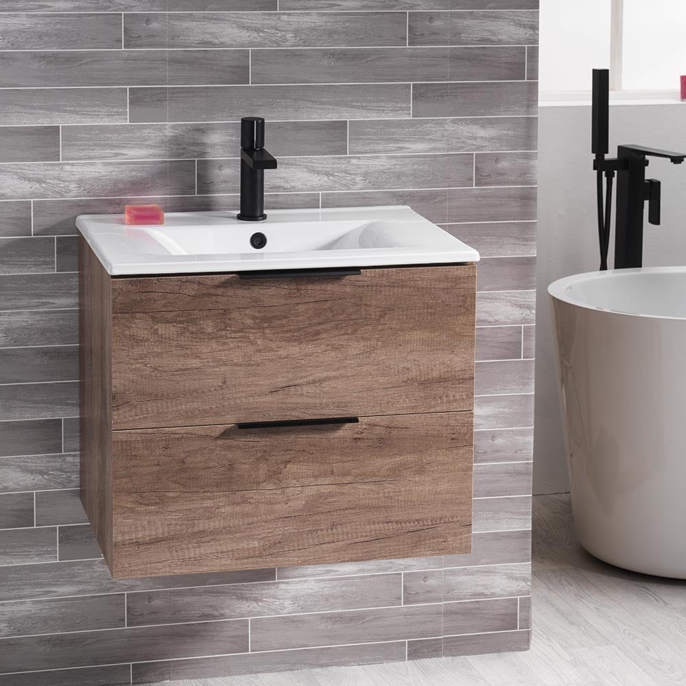 Sofia 600mm Wall-Hung Base Unit & Basin