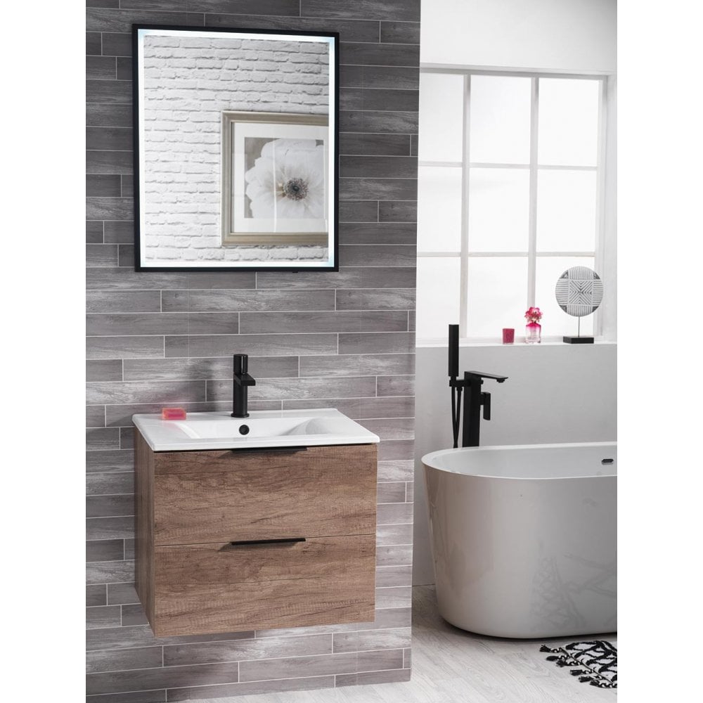 Sofia 600mm Wall-Hung Base Unit & Basin - Image 2