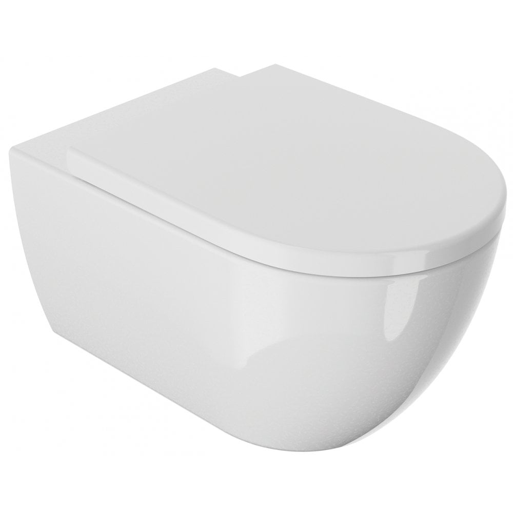 Naxos Rimless Wall-Hung Pan & Soft Close Seat - Image 2
