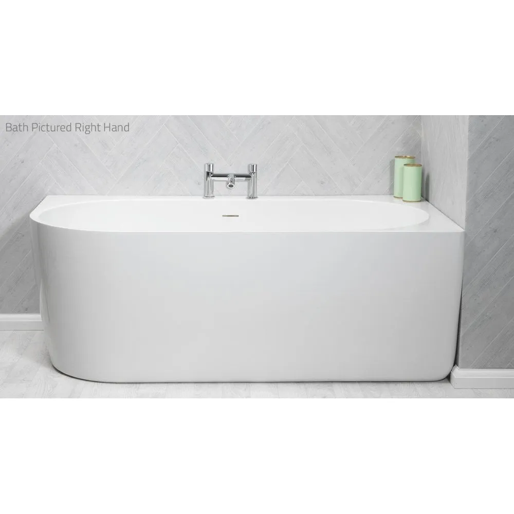 Eton Freestanding Offset Corner Bath - 1590 x 850mm - Image 2