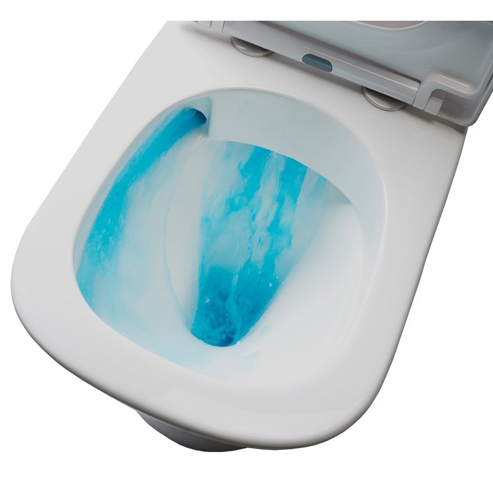Toronto Rimless Close Coupled WC with Tornado Flush, including Soft Close Seat - Image 3