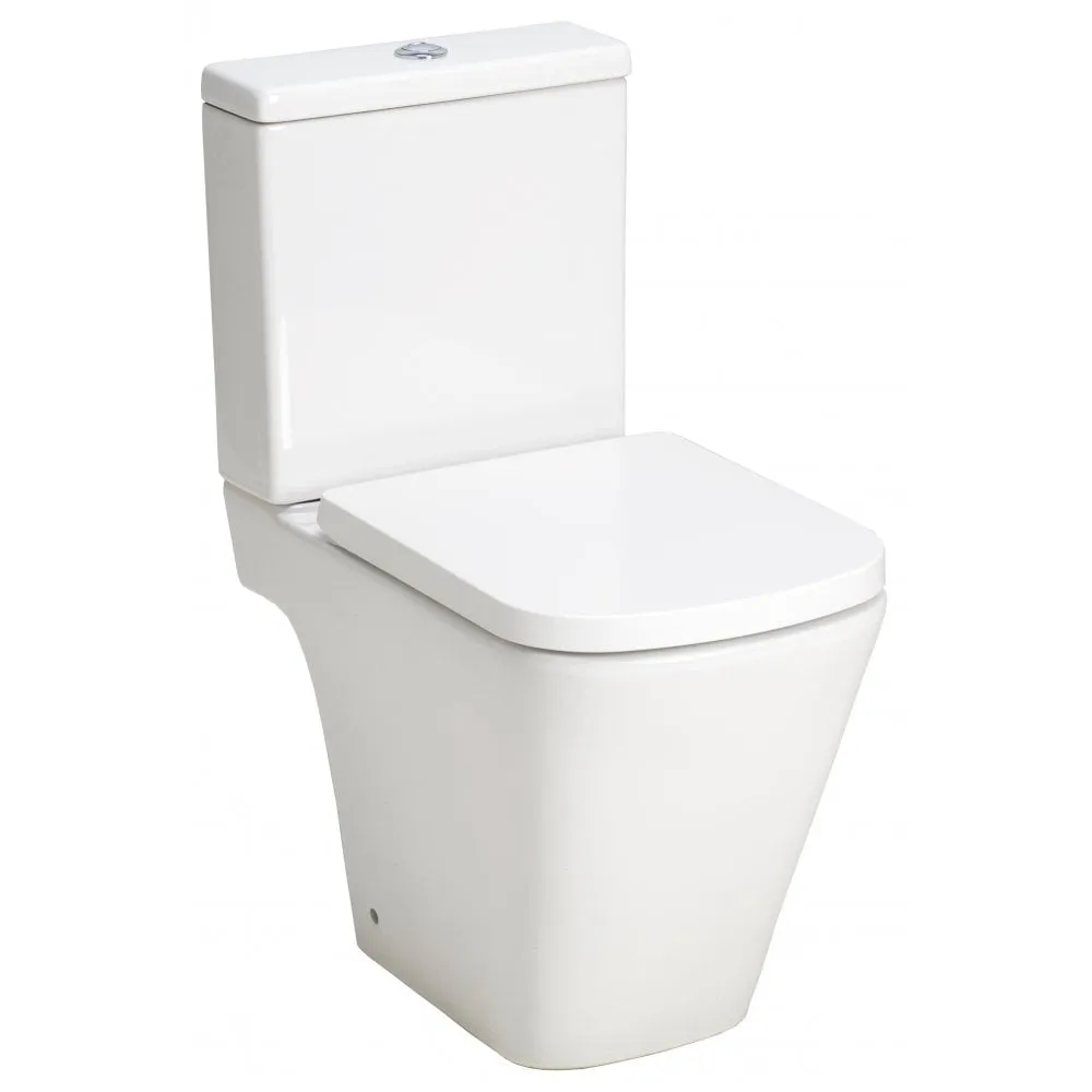 Kansas Rimless Close Coupled Open Sided WC, including Soft Close Seat - Image 2