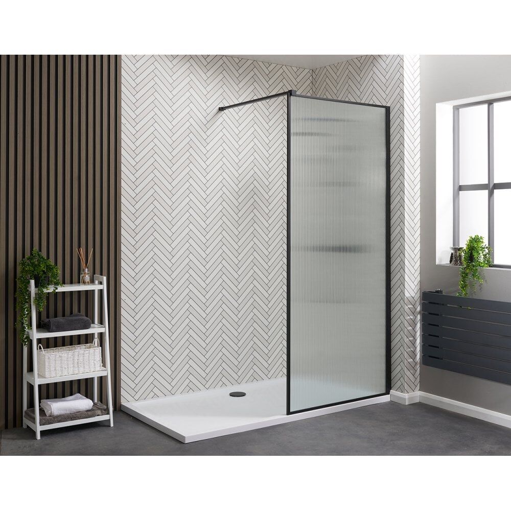 Genesis Deluxe Fluted Glass Walk-In Panels - Image 2