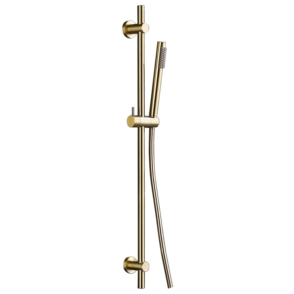 Tuscany Handset, Slide Bar & Hose - Brushed Brass - Image 2