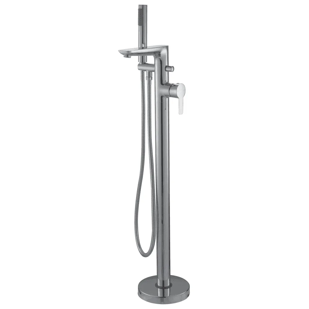Charlotte Floorstanding Single Lever Bath Shower Mixer & Kit - Chrome
