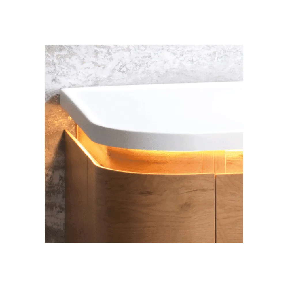 Kimba 120 Curved Combination - Oak Finish - Image 2