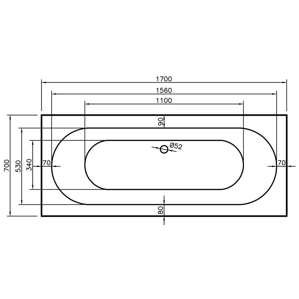 Alaska Double Ended Bath (Standard or Superspec) - 1700 x 700mm to 1800 x 800mm - Image 3