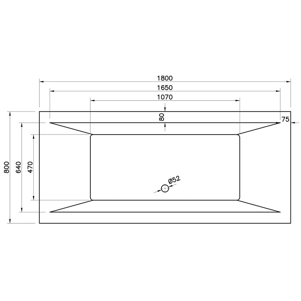 Arizona Double Ended Bath (Standard Spec) - 1700 x 700mm & 1800 x 800mm - Image 4