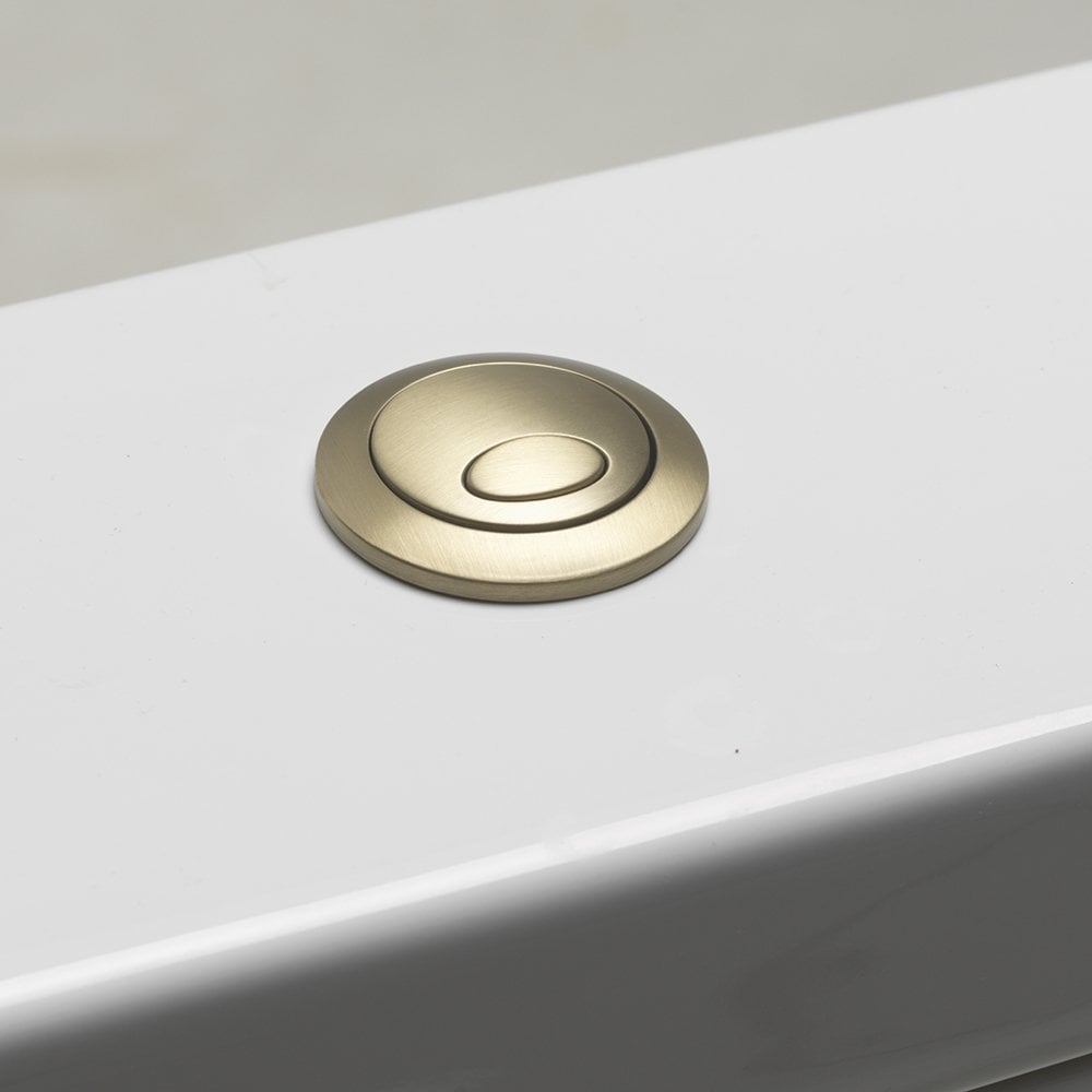 Flush Button for Close Coupled Cistern - Brushed Brass