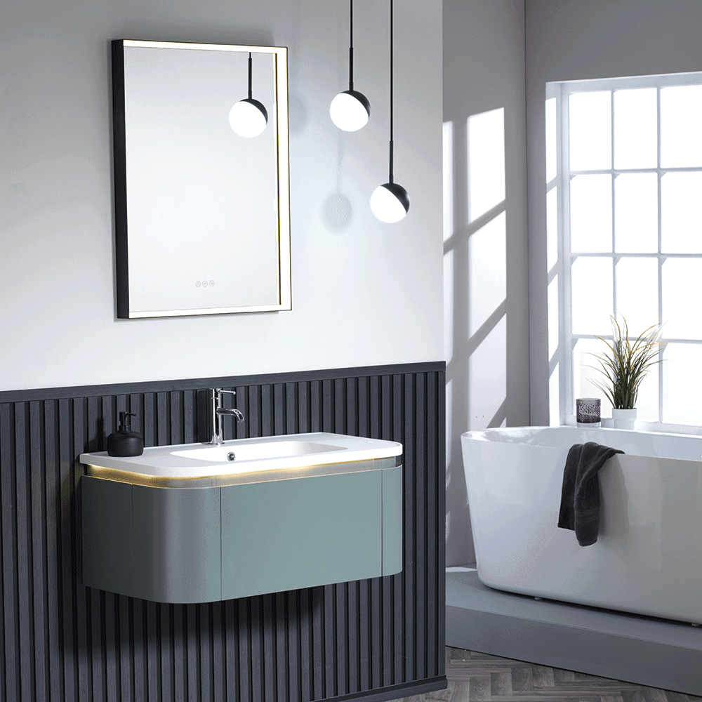 Kimba 90 Curved Combination - Hunter Green Finish