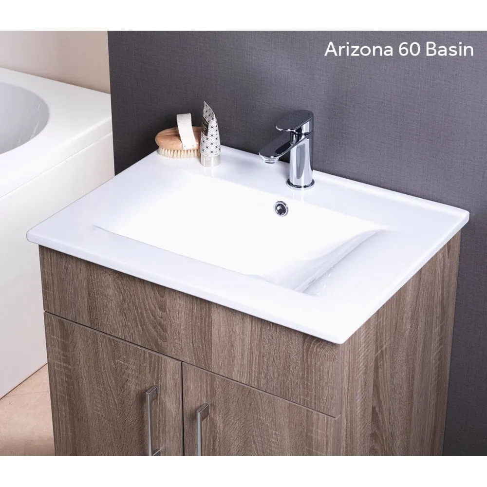Porto 600mm Base Unit, Basin & Framework - Image 5
