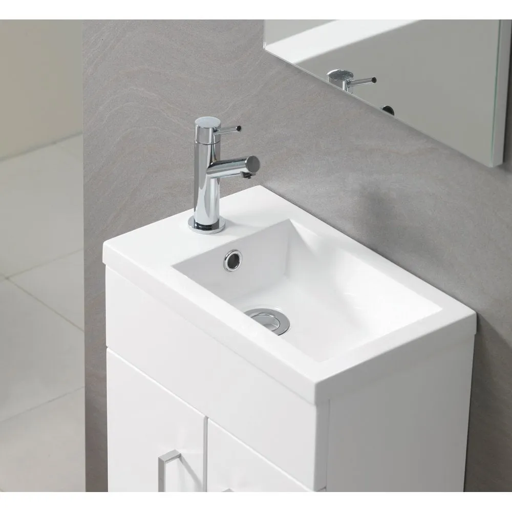 Eden 400mm Base Unit & Basin - Dusty Blue - Image 3