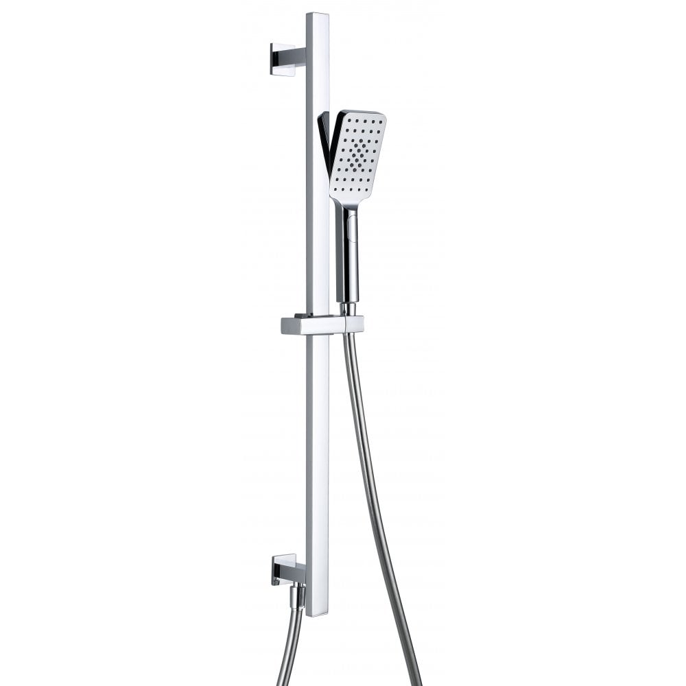 Nevada Square Handset, Slide Bar, Hose & Inlet - Image 2
