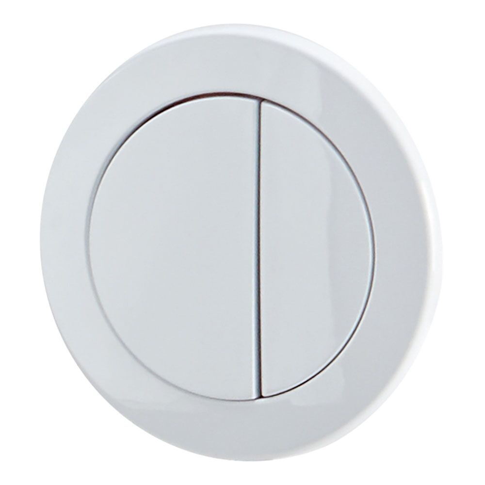 Ascent Round Push-Button - White (For Ascent Pneumatic Cistern)